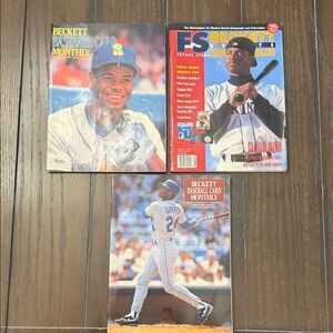 Baseball Card Monthly Magazine Trio